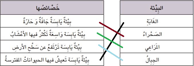 أصل بين البيئة وخصائصها